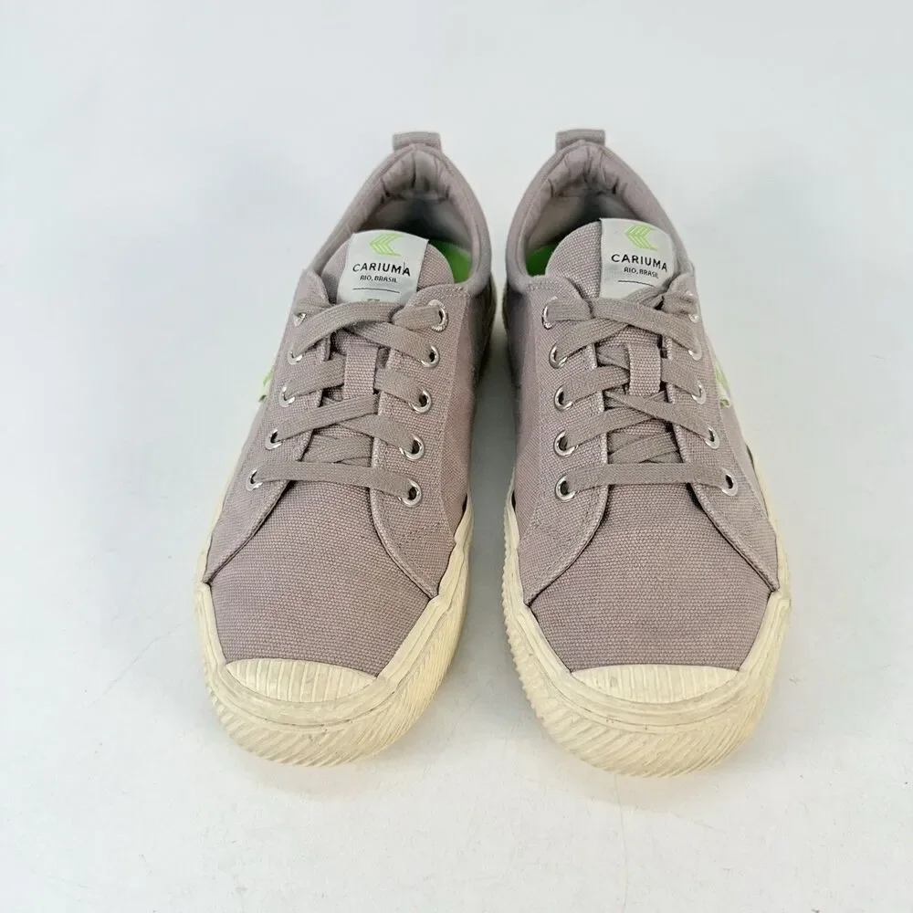 Cariuma Rio Brasil Low Canvas Grey Sneakers Shoes Womens Size 8 Men 6.5